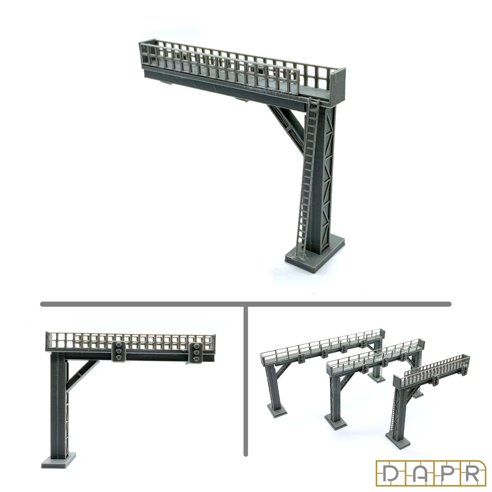 DAPR -N Gauge Model Scenery Building Kit-Signal Gantry-New 2,3 & 4 Track Options
