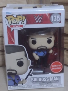 Funko POP! WWE Big Boss Man #135 Vinyl Figure Game Stop Exclusive NEW Box Damage - Picture 1 of 7