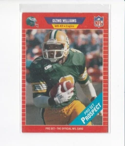 GIZMO WILLIAMS 1989 PRO SET FOOTBALL PRO SET PROSPECT ROOKIE CARD-SHIPS FREE - Picture 1 of 22