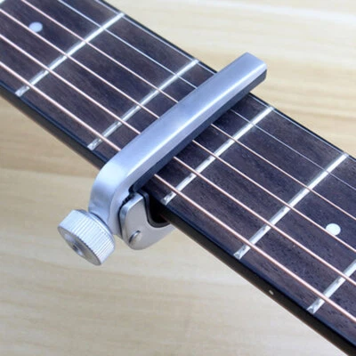 Professional Guitar Capo Acoustic Electric Ukulele Silver Trigger Clamp - Image 1 of 4