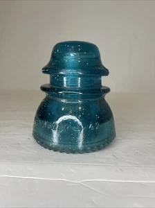 Antique Vintage Hemingray No 42 Predrilled Glass Insulator DIY Light Lamp - Picture 1 of 5