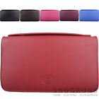 Ladies / Womens Large Soft Leather RFID Protected Clutch Bag / Purse 
