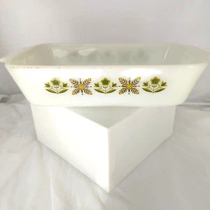 Vintage Anchor Hocking Fire King Kasserolle # 441 Meadow Green Laib Pfanne 1 Menge - Bild 1 von 6