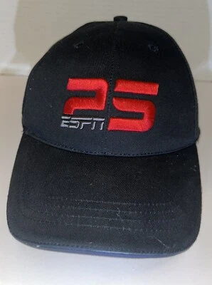 ESPN 25th Anniversary Gatorade Emoidered Logo Black Cap Hat NWOT - Image 1 of 4