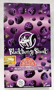 Full Box Skunk Brand 1 1/4 Blackberry Flavored 32 Per Pack With Free Shipping - Picture 1 of 1