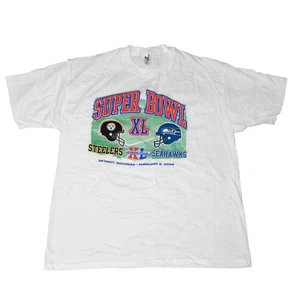 NEW Super Bowl XL Detroit T Shirt And Mug Feb 5, 2006 Seahawks & Steelers Rare! - Picture 1 of 16