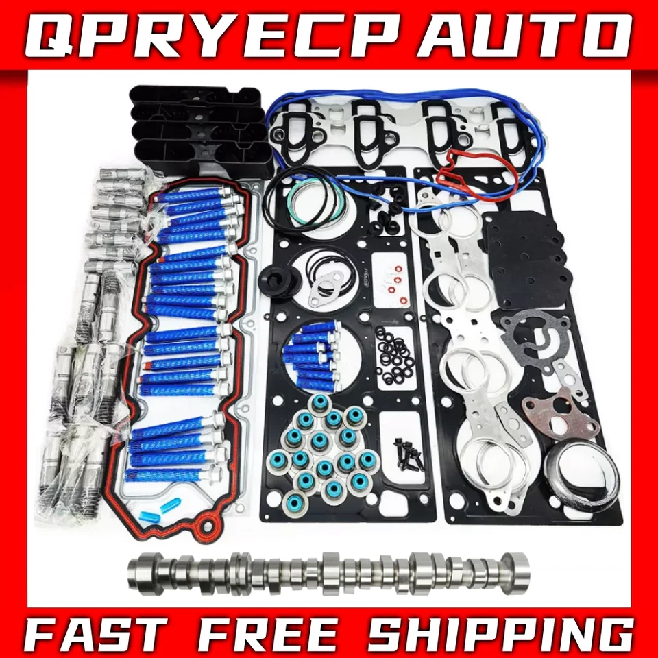 Chevrolet GMC 5.3L AFM Lifter Kit Camshaft Head Gasket Head Bolt Lifters Guides Foto 1 de 4