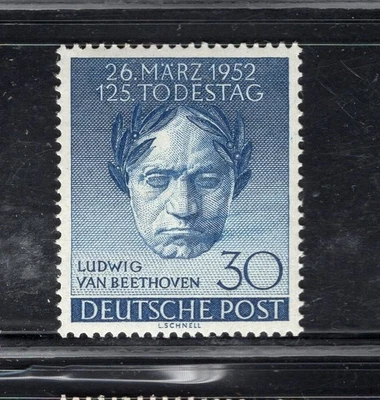 GERMANY 1952 Beethoven MNH - Image 1 of 2