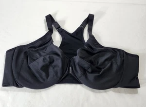 GLAMORISE 1247 FRONT CLOSE WONDERWIRE BRA, 44 C, BLACK - Picture 1 of 9