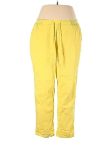 Style&Co Women Yellow Casual Pants XL - Picture 1 of 2