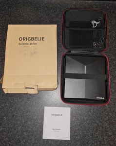 ORIGBELIE Externes CD DVD Laufwerk USB 3.0 mit 4 USB-Anschlüssen, TF/SD-Slots + Hülle - Bild 1 von 11