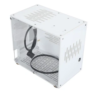 Mini ITX Computer Case Professional 360° Open Type Acrylic Side Transparent D CB - Afbeelding 1 van 24