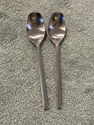 2 Rosenthal Rostfrei Composition S Stainless Soup Spoons 7 1/2" GUC NO COUNTRY - Image 1 of 4