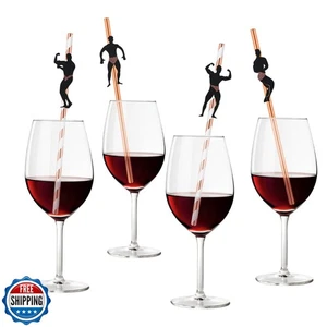 36 Pcs Bachelorette Straws, Funny Male Dancer Drinking Straws for Bachelorett - Picture 1 of 5
