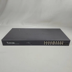 Vivotek AW-GEV-184B-250 16GE PoE + 2xGE SFP Web Smart Switch Managed 250 W PoE - Picture 1 of 7