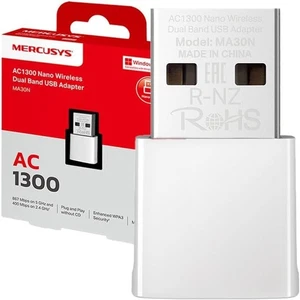 Mercusys MA30N Nano Wi-Fi Mini USB Adattatore Dual Band fino a 867Mbps Adattatore di Rete - Foto 1 di 7