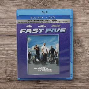 Fast Five (Blu-ray + DVD, 2011, 2-Disc Set, Rated/Unrated - Picture 1 of 2