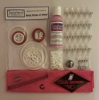 1984 Bally / Midway Kings of Steel Pinball Machine Maintenance Tune Up Kit - Image 1 of 3