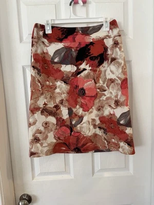 Falda Floral Para Mujer East 5th Talla 110 Trabajo Fiesta Informal Preppy Foto 1 de 4