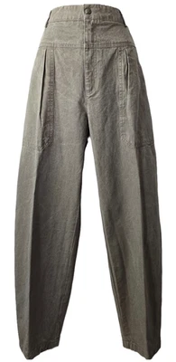 Pantalones plisados vintage de pierna ancha 14 bolsillos de tiro alto Steampunk Adventure años 90 Y2K Foto 1 de 4