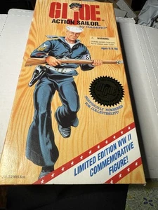 j115) 1995 GI Joe Action Sailor Limited Edition WWII Figur 12" NEU ANDERE LESEN - Bild 1 von 7