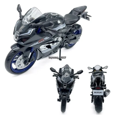 1:12 Suzuki GSX-R1000R Motorcycle Model Diecast Toy Car Boys Toys Kids Black - Image 1 of 4