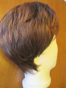 *BELLE MADAME* by Dening Perücke Damen braun rot kurz mit Ständer neu in OVP - Bild 1 von 14