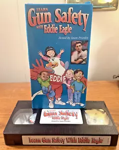 Learn Gun Safety With Eddie Eagle Hosted By Jason Priestley Animated VHS Tape - Foto 1 di 3