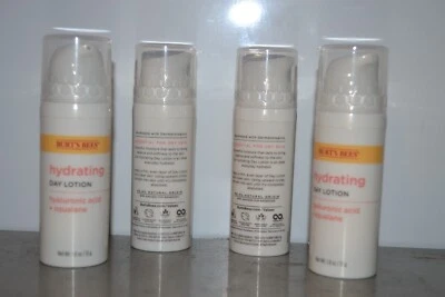 Paquete de 4 lociones hidratantes de día Burt's Bees crema facial con ácido hialurónico 1,8 fl oz Foto 1 de 2