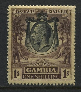 Gambia KGV 1/ dark yellow violet buff mint o.g. (JD) - Picture 1 of 1