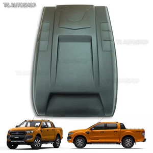 Matte Black Turbo Scoop Fake Cover For Ford Ranger Facelift Mk2 Wildtrak 16 17 - Picture 1 of 10