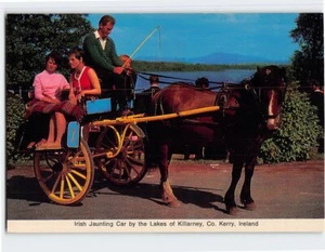 Postcard Irish Jaunting Car by the Lakes of Killarney, Ireland - Picture 1 of 2