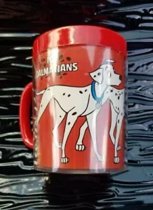 Disney 101 Dalmatiner Kunststoff Thermo Serv rot Becher Tasse Walt Disney rot - Bild 1 von 12
