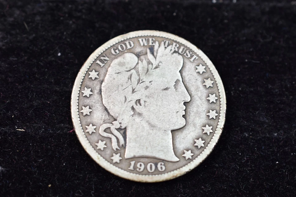 US  1906 D    BARBER  HALF-DOLLAR - Image 1 of 4