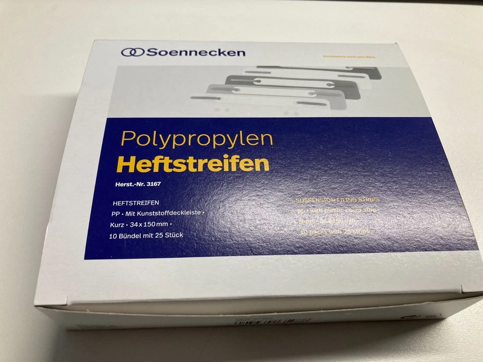 Heftstreifen Abheftstreifen Kunststoff kurz freie Farbwahl