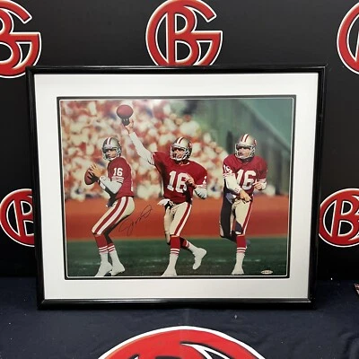 Joe Montana Autographed San Francisco 49ers Framed 16x20 Photo Signed UDA - Image 1 of 4
