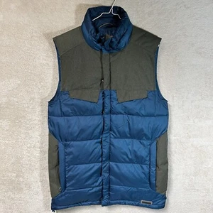 Merrell Puffer Vest Mens Small Blue Hiking Outdoors *FLAW* - Picture 1 of 9