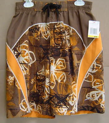 NUEVO CON ETIQUETAS $32 Niños M SPEEDO Marrón Bañador Voleibol Agua Pantalones Cortos 10 12 ENVÍO GRATUITO Foto 1 de 2