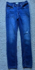 Girls Hudson Indigo French Terry Jeans Size 16 New - Picture 1 of 7