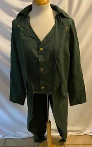Shein Women's Medium Collared Over Coat Forest Green - Picture 1 of 7