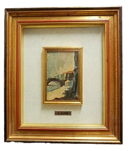 " RICORDO DI VENEZIA " G ADORNI " 10 x 15 DIPINTO OLIO SU TELATO 2006 - Imagen 1 de 5