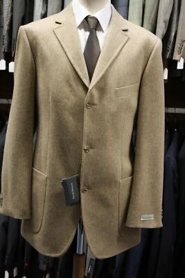 Eduard Dressler Sakko Gr.52 Beige uni Einreiher 3-Knopf -S282 - Bild 1 von 4