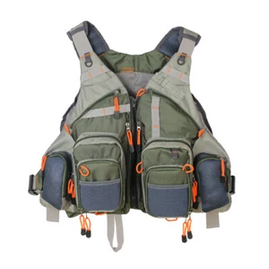 Fishing Vest for Men and Women Outdoor Activity Fly Bass Fishing Vest Backpack - Picture 1 of 29