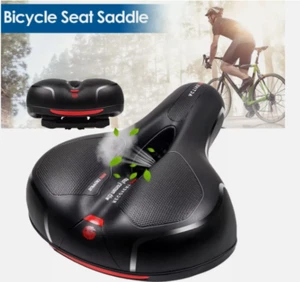 Extra Wide Big Bum Bike Bicycle Saddle Seat Gel Cushion Sporty Soft Comfort Pad - Picture 1 of 9