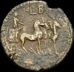 EGITTO, Alessandria. Adriano. AD 117-138. Æ Dracma. RY 2 datato (AD 117/8). Raro - Foto 1 di 3