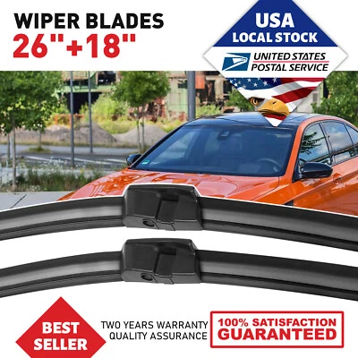 For BMW 750i 740Li xDrive FRONT 26"&18" WINDSHIELD WIPER BLADE SET OEM - Image 1 of 4