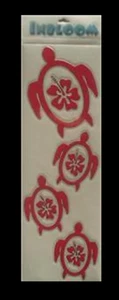 INBLOOM Turtle Family VINYL STICKER DECAL Hot Pink for CAR WINDOW HOME - Picture 1 of 1