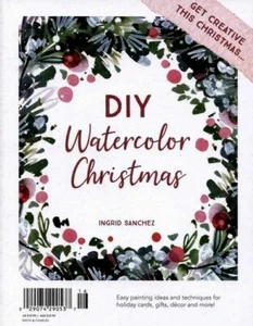 DIY WATERCOLOR CHRISTMAS MAGAZINE 2021,EASY PAINTING IDEAS&TEHNIQUES CARDS,GIFTS - Picture 1 of 9