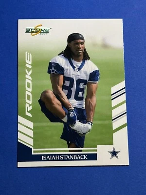 2007 Score Isaiah Stanback Rookie #337 Dallas Cowboys RC (X) - Image 1 of 2