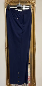 UK20 Long Per Una Navy Straight Roma Rise Hose Cropped UVP 45£ - Bild 1 von 14
